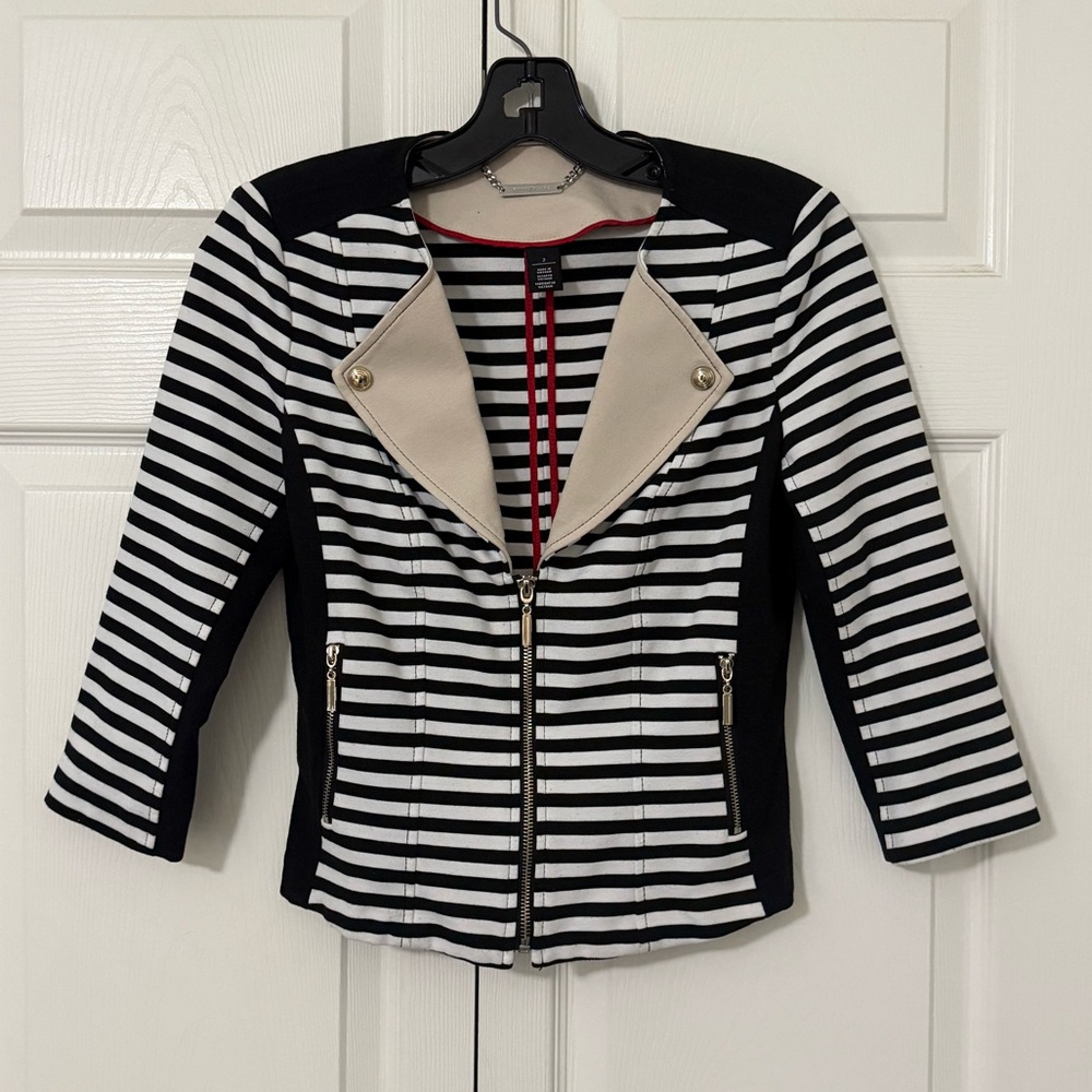 White House Black Market Striped Jacket Blazer